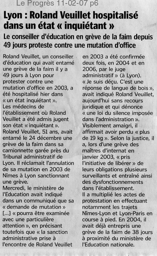 Roland Veuillet hospitalisé dans un état « inquiétant »